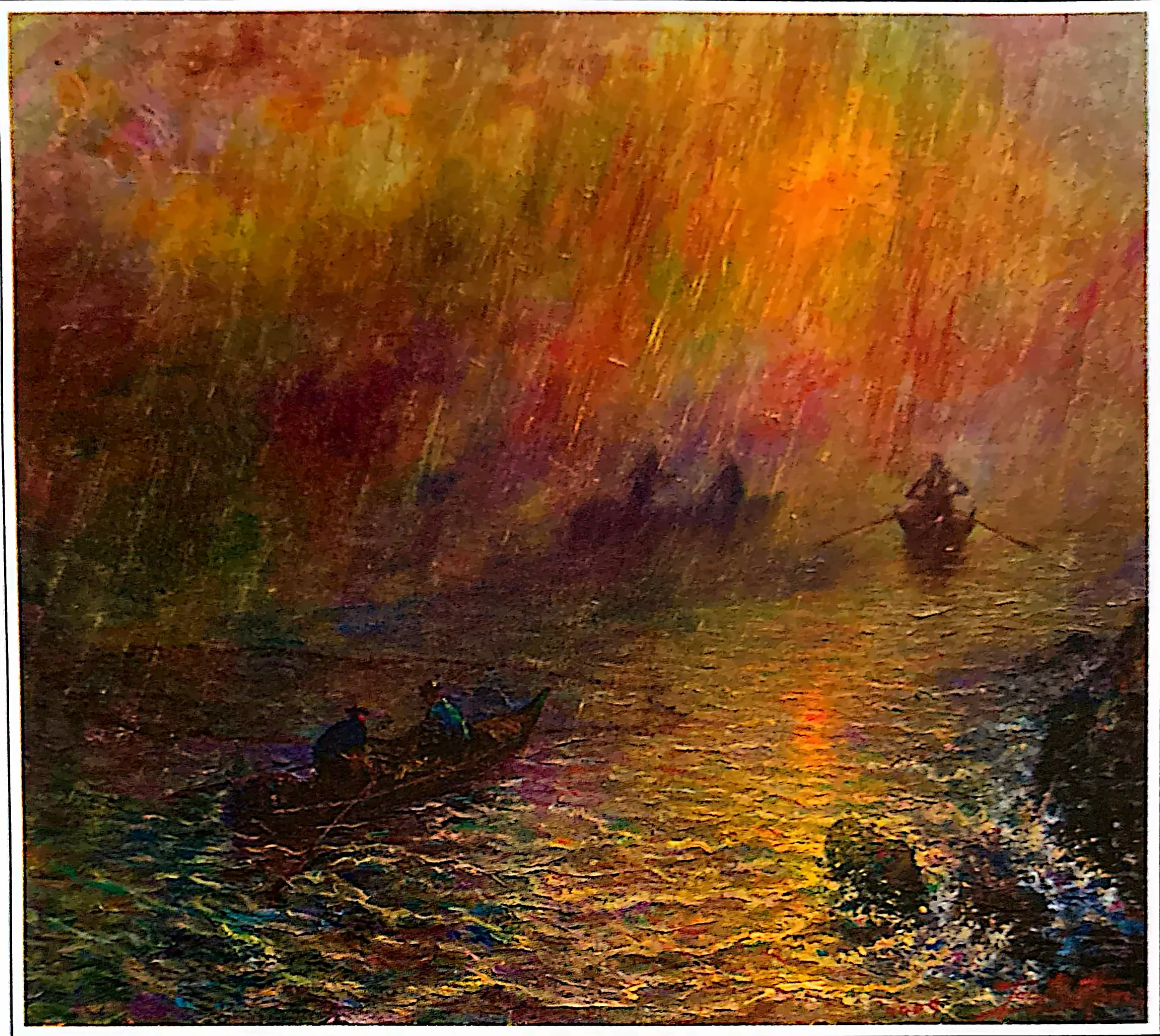 Oil painting titled Bountiful Catch by Tan Peng Hooi, 2009.