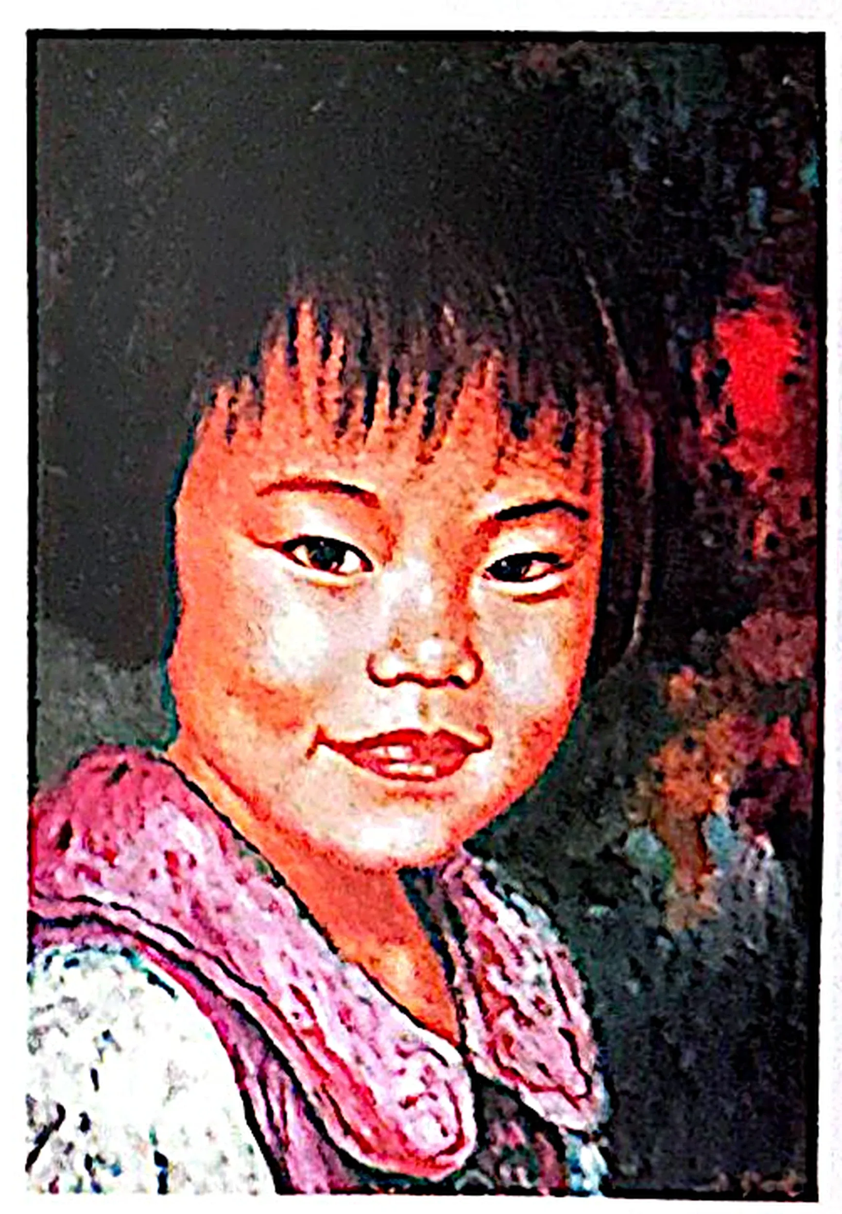 Oil painting titled Portrait by Tan Peng Hooi, 1999.