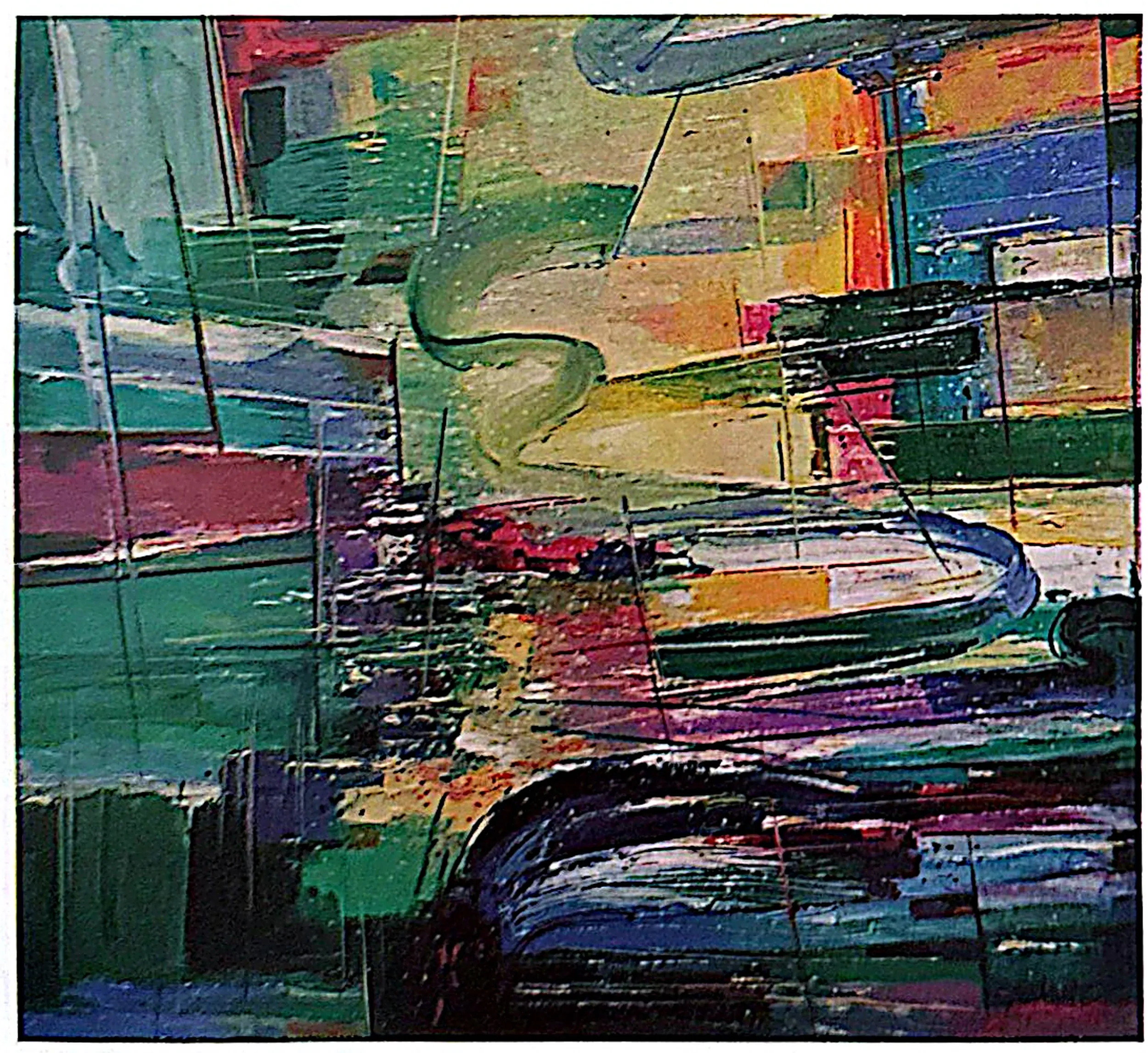 Oil painting titled Sea Breeze by Tan Peng Hooi, 1999.