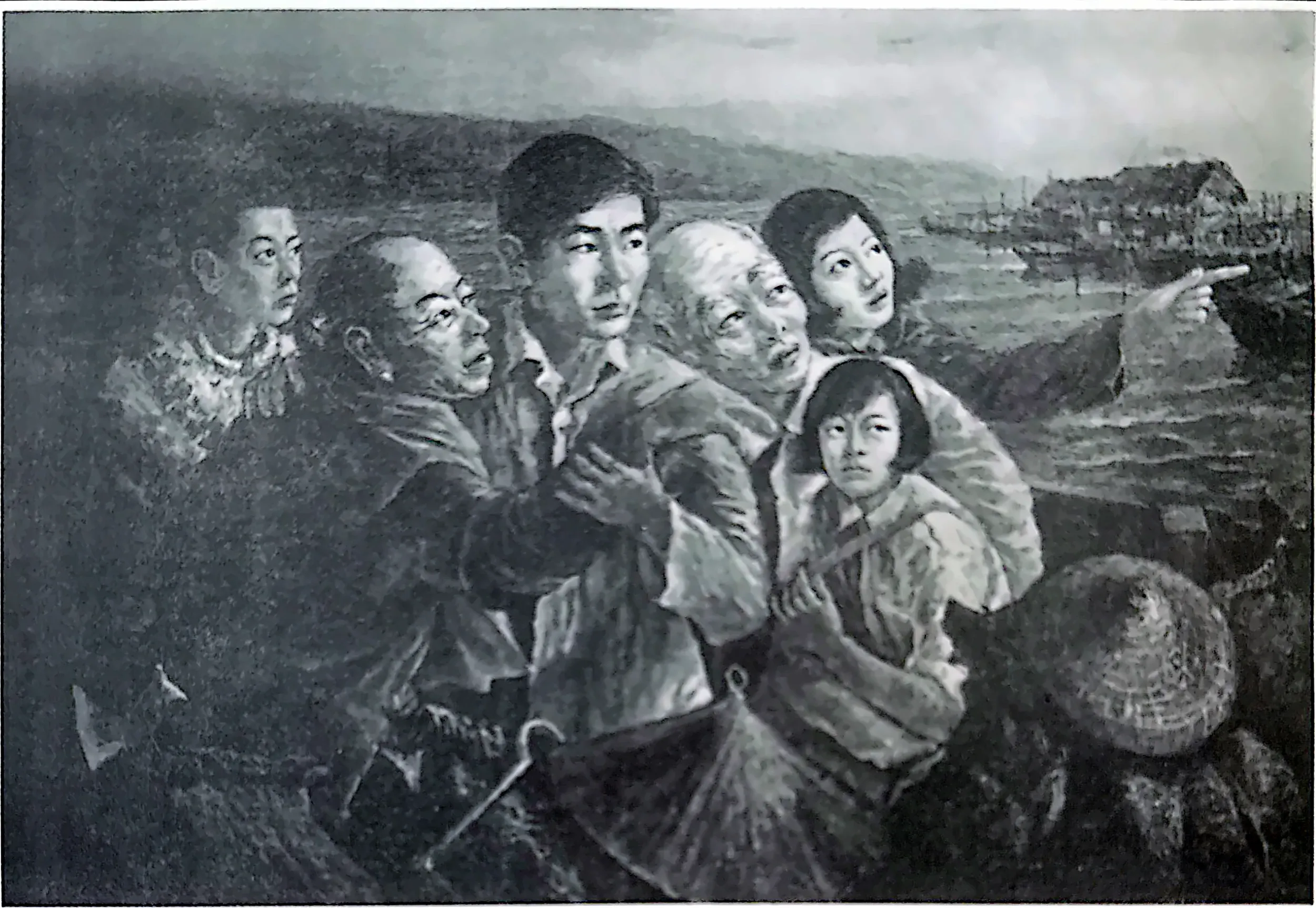 Oil painting titled Oh! What Is That? by Tan Peng Hooi, 1967.